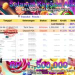 BUKTI JACKPOT SLOT MAHJONG WAYS TERPERCAYA DI INDONESIA TGL 17-06-2024