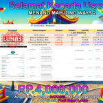 BUKTI JACKPOT SLOT MAHJONG WAYS 2 TERPERCAYA DI INDONESIA TGL 01-08-2024